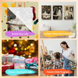 Mandun 3 Pack Halloween Paint by Numbers Kit for Adults with Frame, Ghost Paint by Numbers, Adult Gift Craft Kits 7.8x11.8Inch with Frame and Easel Mandun