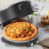 12" Electric Pizza Oven-Countertop Pizza Maker with Timer &Temperatures Control, Perfect for Pizzas/Pancake/Quesadillas/Cookies (black) HPPZITONG