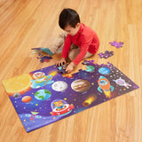 B. toys- Gigantic Jigsaw 2-Pack - Sea & Solar System- 48-Piece Floor Puzzles-Large 2 x 3 Feet Jigsaw Puzzles for Kids – Educational & Developmental Toys – 3 Years + B. toys