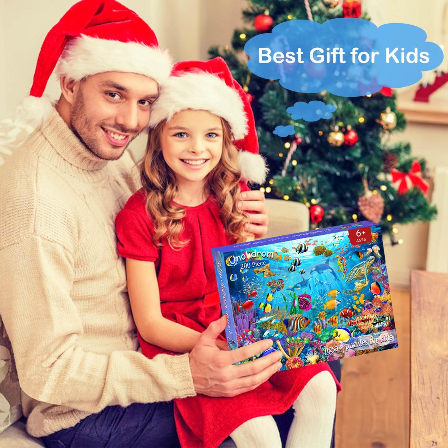 Puzzles for Kids Ages 6-8 8-10 Year Old - Ocean Underwater World, 200 Pieces Jigsaw Puzzles for Kids, Learning Educational Toys for Boys and Girls