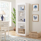 Spirich 5 Tier White Bookshelf, Tall Bookshelf with Storage, Open Wooden Book Shelf, Modern Large Bookcase for Living Room, Home Office, Dinning Room Spirich