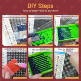 Gamteldot Christmas Diamond Art Kits for Adults Beginners,DIY Christmas Diamond Art 5D Full Drill Diamond Dots Diamond Painting with Full Tools,Funny Gem Art Crafts for Home Wall Decor Gift-12x16in Gamteldot