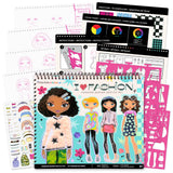 Fashion Angels I Love Fashion Sketch Portfolio, Includes Sketch Pad with Stencils & Stickers, Fashion Design Sketch Book for Girls, Ideal Drawing Kit for Kids Fashion Angels