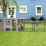Aivituvin 71in Chicken Coop Run Extension Outdoor Rabbit Expansion Pen for Aivituvin Chicken Coop Hutch,Removable Doors for Easy Combination Aivituvin