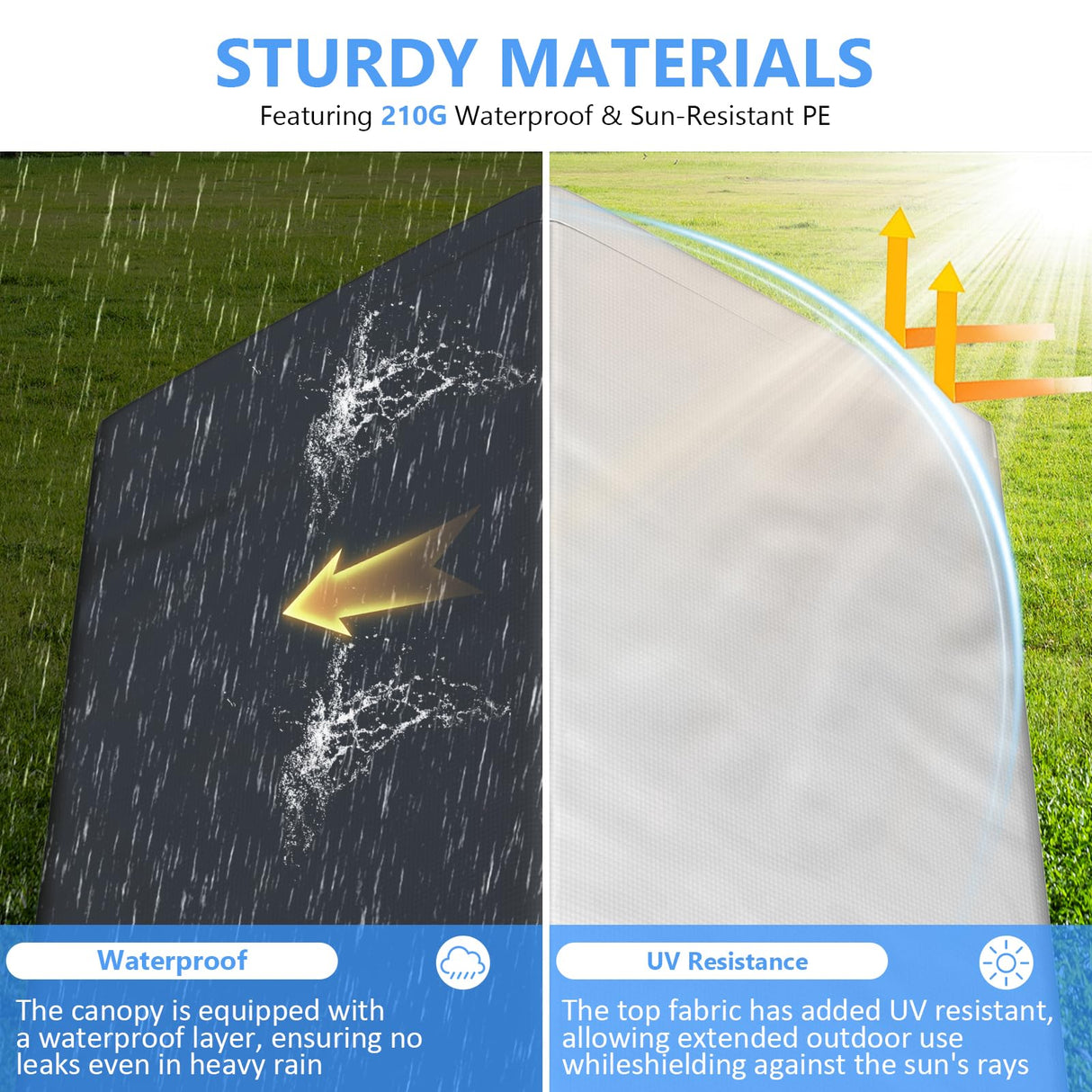 Jocoevol 8x10 ft Carport Heavy Duty Tent with Roll-up Windows, Portable Garage with Galvanized Steel Tubes, Car Canopy All-Season Tarp for Car Boat Truck Motorcycle Jocoevol