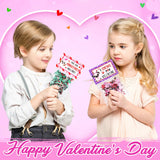 Asoulin Valentine Day Gifts for Kids, 24 Packs Valentine Day Cards for Kids School with Cat & Dog Jigsaw Puzzles Toys Birthday Gifts for Kids Toddler Boys Girls Goodies Bags Classroom Gifts Exchange Asoulin