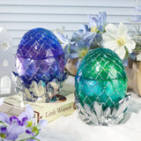 LET'S RESIN Dragon Egg Resin Molds, Large Resin Jar Resin Epoxy Molds with Lid and Crystal Cluster Base, Lifelike Dinosaur Egg Silicone Molds for Epoxy Resin, DIY Craft LET'S RESIN