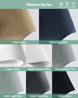 Yoolax Motorized Blinds with Remote, Smart Blinds for Windows Blackout Automatic Shades Work with Alexa Remote Control Roller Window Shades, Fabric Sample (Multicolor) Yoolax