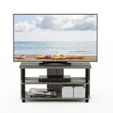 Furinno Sully 3-Tier Stand for TV up to 40, French Oak Grey/Black Furinno