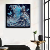 GXGLLPZBY Diamond Painting Kits for Beginners,Butterfly Fairy Diamond Arts Kits for Adults,5D DIY Special Shaped Gem Art Kit,Crystal Paint by Diamond for Home Wall Decor 11.8x11.8inch GXGLLPZBY