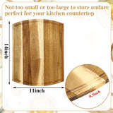 Patelai 12 Pack Large Cutting Boards Bulk Wooden Cutting Board Kitchen Chopping Boards for Crafts DIY Wedding Housewarming Gift (14 x 11 Inch,Acacia) Patelai