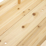 Sunnydaze 48.5-Inch Wood Raised Garden Bed - Outdoor Rectangular Elevated Planter Box with 2 Drainage Holes Sunnydaze