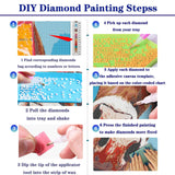 FORLAND Phoenix Diamond Painting Kits for Adults Beginners - 5D DIY Cute Animals Art Full Drill Kits Painting Crafts for Home Wall Decor, Diamond Art Kits,Paint with Diamonds,12X16inch FORLAND