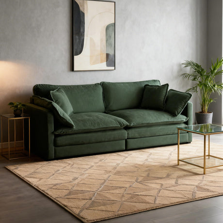 Tmsan 76.7" Deep Seat Loveseat Sofa, Oversized 2 Seater Chenille Sectional Cloud Couch, Modern Large Luxury Love Seat for Living Room Bedroom Apartment Office Tmsan