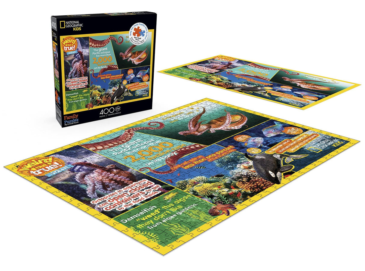 Buffalo Games - NAT Geo - Ocean - 400 Piece Jigsaw Puzzle for Families Challenging Puzzle Perfect for Game Nights - Finished Puzzle Size is 21.25 x 15.00 Buffalo Games