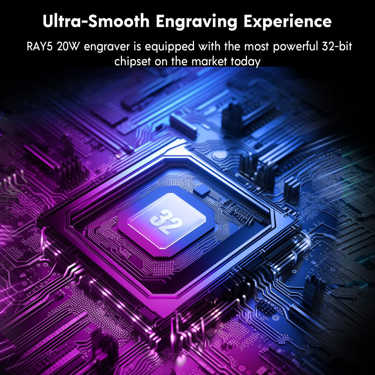 Longer RAY5 20W Laser Engraver Machine, Exclusive 3.5" Touch Screen for DIY, Cutting Tool for Metal Coloring, Acrylic, Wood, Glass, Leather. Laser Class 2 Longer