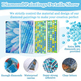MAXBYE Diamonds Painting Kits for Adults, Cute Dog and Its Partner Diamond Art Kit for Beginners, DIY Animal Dog Round Full Diamond Gems Create Wall Art Decorations and Gifts 12x12 inch MAXBYE