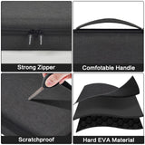 Travel Sunglass Organizer Case for Sojos/for Goodr/for Quay Polarized Sunglasses Men Women, Trendy glasses Storage Holder for Retro Oval/Rectangle Aviator Shady Rays Sun glasses (Bag Only), Black,L Grapsa