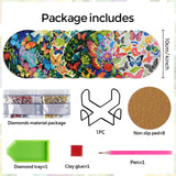 EWJRNSF 8 PCS Diamond Art Coasters Kit, Small Diamond Painting Coasters, Fall Butterfly Diamond Art Kits for Adults Beginners, Arts and Crafts Supplies Item Sets with Holder EWJRNSF