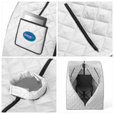 Durasage Oversized Portable Personal Steam Sauna Spa for Relaxation at Home, 60 Minute Timer, 800 Watt Steam Generator, Chair Included (Silver) Durasage