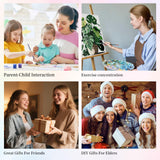 Camocin Framed Paint by Numbers Kit for Adults Beginner & Kids Ages 10-13, Plants Easy Paint by Numbers with Frame, Green Plants Acrylic Adult Painting by Number Kits on Canvas Framed 8 x 12 Inch Camocin