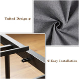 LIKIMIO Canopy Bed Frame King, Storage Headboard with Charging Station, Platform Bed with 4 Removable Sturdy Posts, Noise Free, No Box Spring Needed, Vintage Brown LIKIMIO