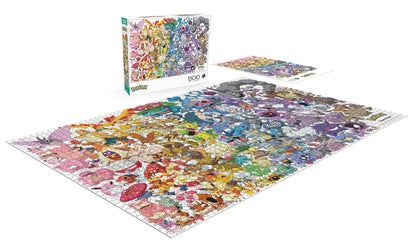 Buffalo Games - Pokemon - 1 Pokemon - Kanto 151-1500 Piece Jigsaw Puzzle for Adults -Challenging Puzzle Perfect for Game Nights - Finished Size is 38.50 x 26.50