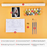 TUMOVO Paint by Number for Adults and Kids - Jesus Religion God Christian Oil Painting Kit - 'Give Me Your Hand' Adult Beginner Gift, 16"x20" TUMOVO