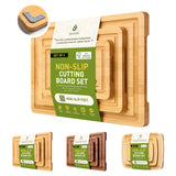 Bamboo Cutting Board Set Non Slip Feet Over Sink Kitchen Gadgets Seller 2024 First Apartment Essentials New Home Must Haves Things Stuff Accessories House Warming Decor Housewarming Hostess Host Gifts Socisen
