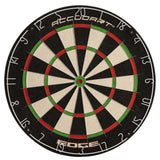 Accudart Edge Bristle Dartboard - Razor Thin Spider Wire Reduces Bounce Outs - Premium Brazilian Sisal - Advanced Metal Number Ring - Increased Playing Area - Super Thin Bullseye Accudart