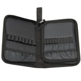 Teamoy Crochet Hook Case, Travel Carry Bag for Ergonomic Crochet Hooks Kits, Aluminum /Steel Crochet Hook and More, Lightweight, Well Made--NO Accessories Included, Flowers Blue Teamoy