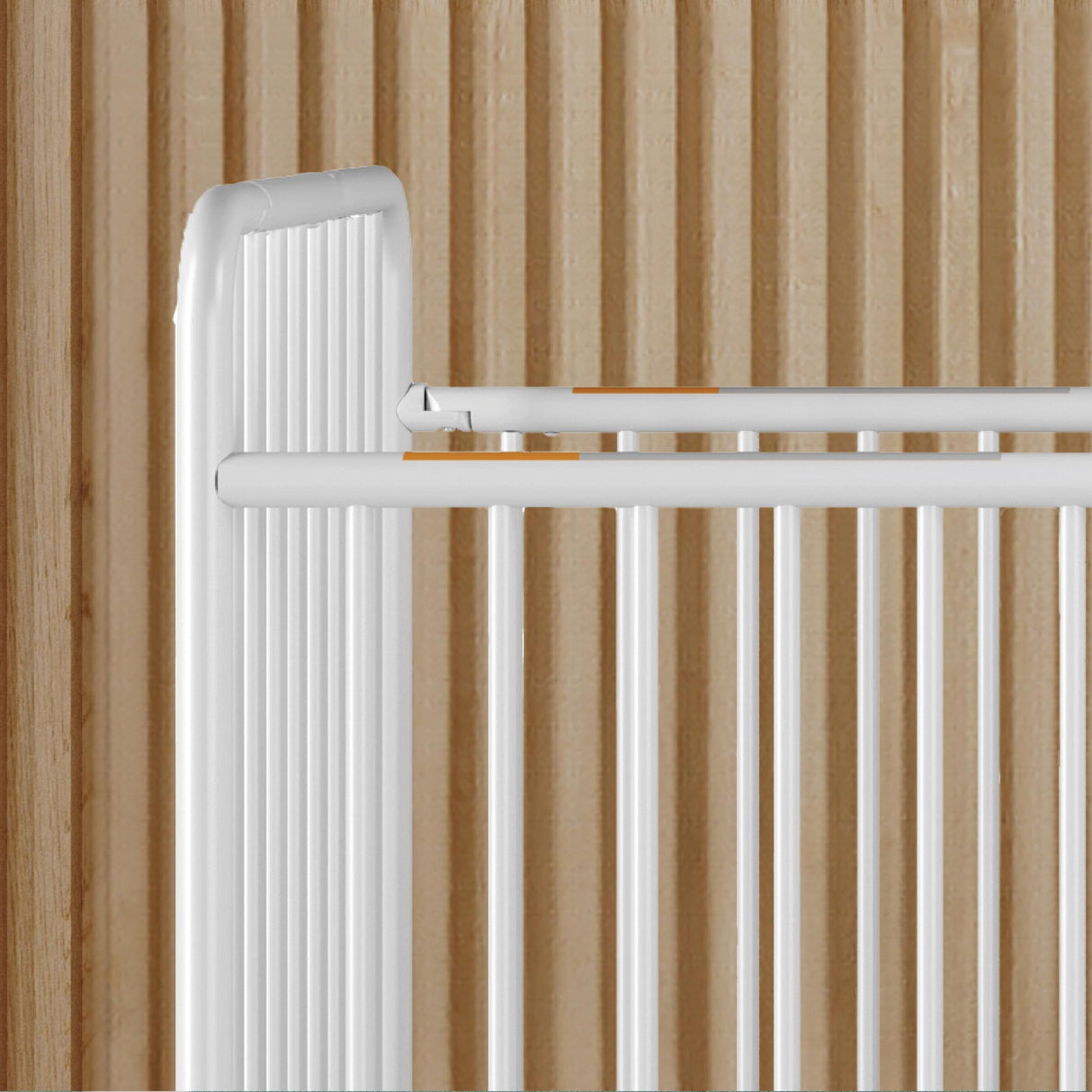 Child Craft Little Dreamer Metal Compact Folding Portable Crib with 2” Crib Mattress and 2 Easy Roll Locking Wheels, Durable Metal Construction, Easy to Clean (White) Child Craft