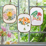 Resin Decorative Embroidery Hoop - 3 Pieces 10*7 inch Cross Stitch Hoops Set, Resin Embroidery Frame for Display Sewing Craft Hanging Ornament guofa