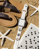 Dielianyi Blank Sublimation Watch Charms for Smartwatch Bands Personalized Sublimation Watch charm Blank set (Set of 10) (Round) Dielianyi