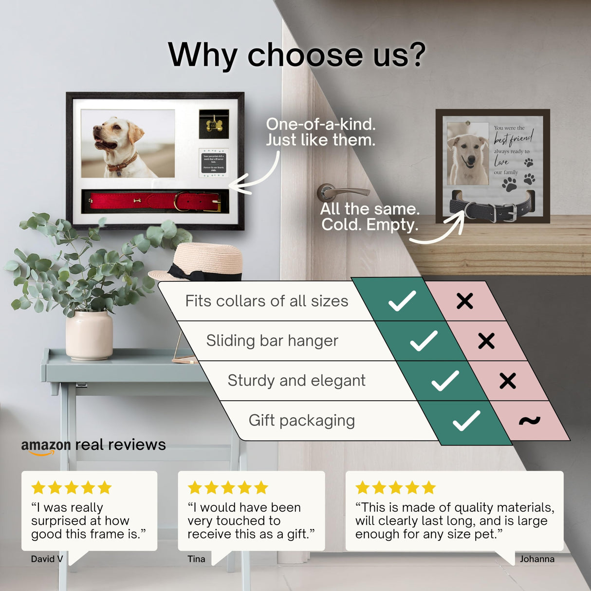 Havenae Pet Memorial Gifts for Dogs - Pet Memorial Shadow Box, Dog Loss Sympathy Gift, Pet Memorial Picture Frame, Pet Loss Gifts, Dog Bereavement Gifts Havenae