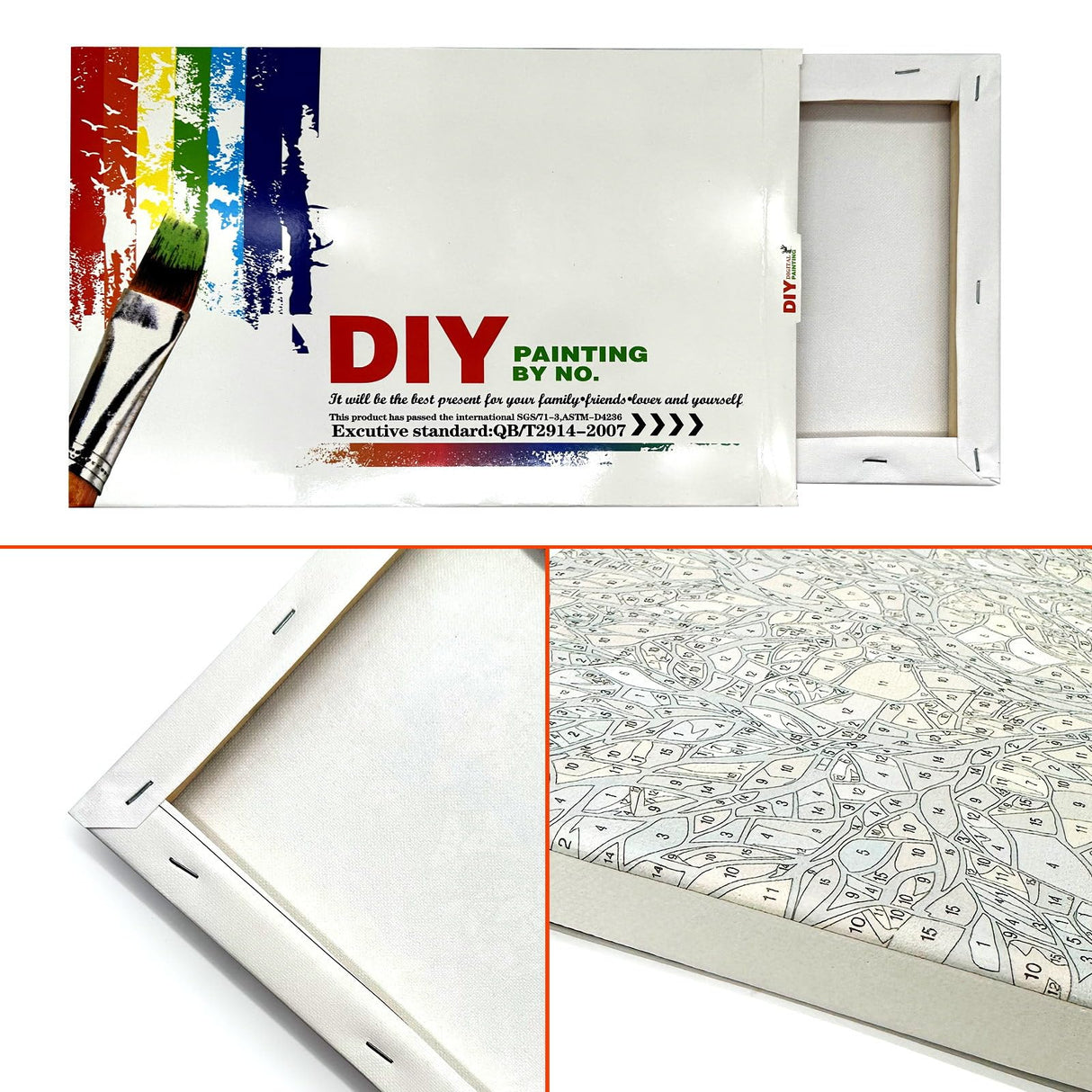 JOOZ Mountain Paint by Number for Adults, Paint by Numbers Kit for Adults with Frame, DIY Mountain Landscape Paint by Number Kits Framed Canvas, Oil Painting Kit for Home Wall Decor 8 x 12 Inch JOOZ