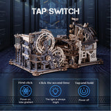 ROBOTIME 3D Puzzle Combination Set, Including Marble Spaceport LGC01 + Link Pack LG01, Connecting with Marble Night City LGA01 ROBOTIME