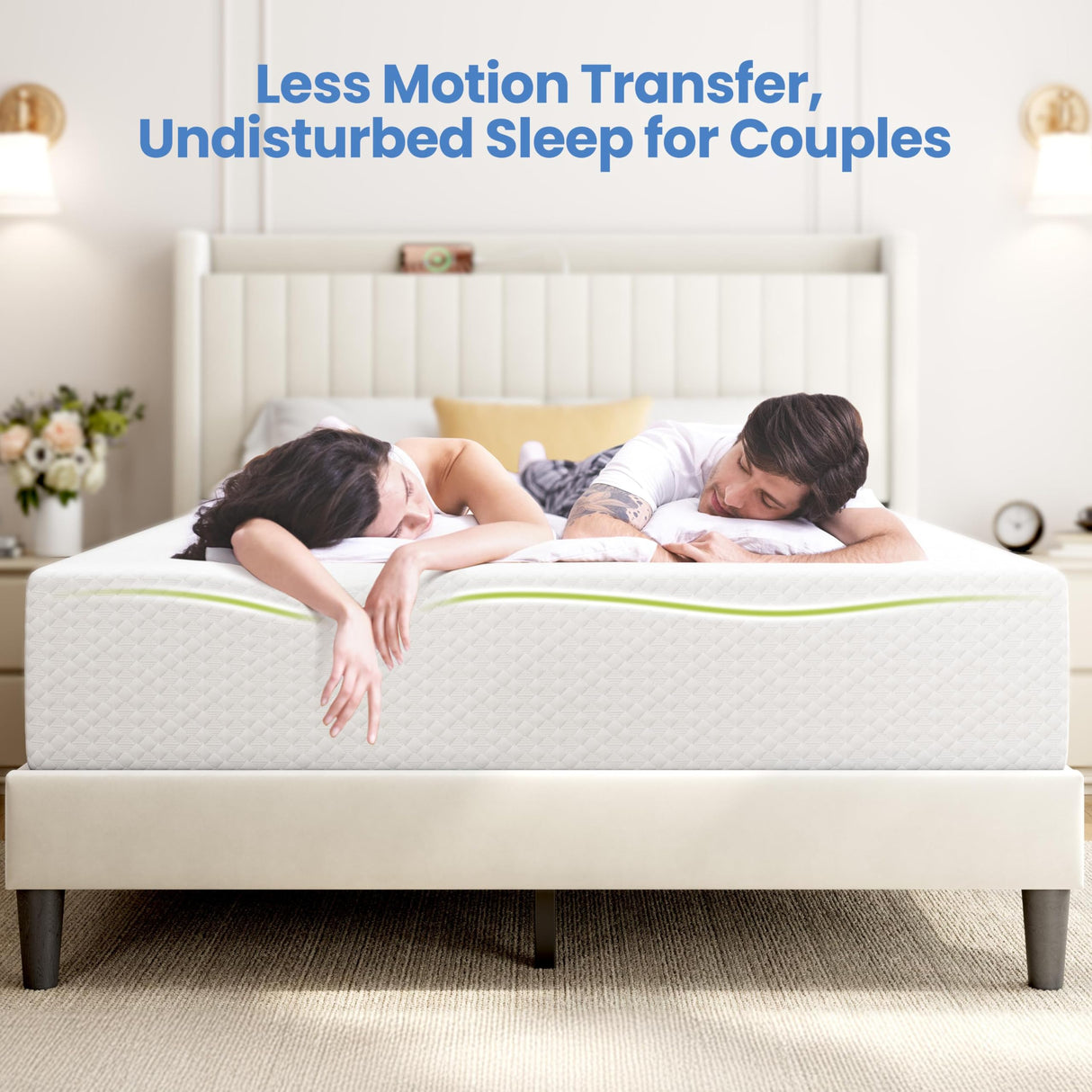 Yaheetech 12 Inch Twin Mattress 3 Foam Layer Cooling Gel Memory Foam Mattresses, Green Tea for Fresher Sleep, Medium Firm, CertiPUR-US Certified, No Fiberglass, Twin Size Mattress in a Box Yaheetech