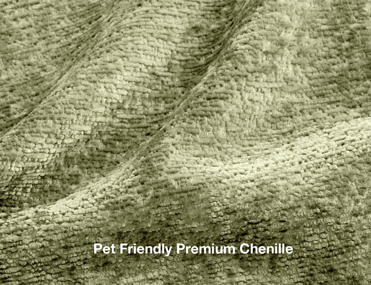 Comkei 89" 3 Seater Couches for Living Room Sofas Comfy Sectional Couch with 24" Deep Seat Loveseat Sofa for Small Apartment, Green Comkei