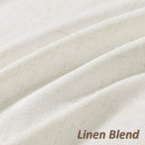 Guken Natural Linen Curtains 84 Inch Length for Living Room Bedroom 2 Panels Set Rod Pocket Light Filtering Semi Sheer Window Curtains 52 Inch Width Boho Farmhouse Linen Drapes Cream Ivory, W52xL84 Guken