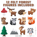 ArtCreativity Kids Woodland Animal Felt Sewing Kit, Stuffed Animal Sewing Craft Kit with 12 Characters, 6 Child-Friendly Needles, 7 Thread Bundles, 1 Bag of Stuffing & Scissors, Kids Sewing Kit 4-12 ArtCreativity
