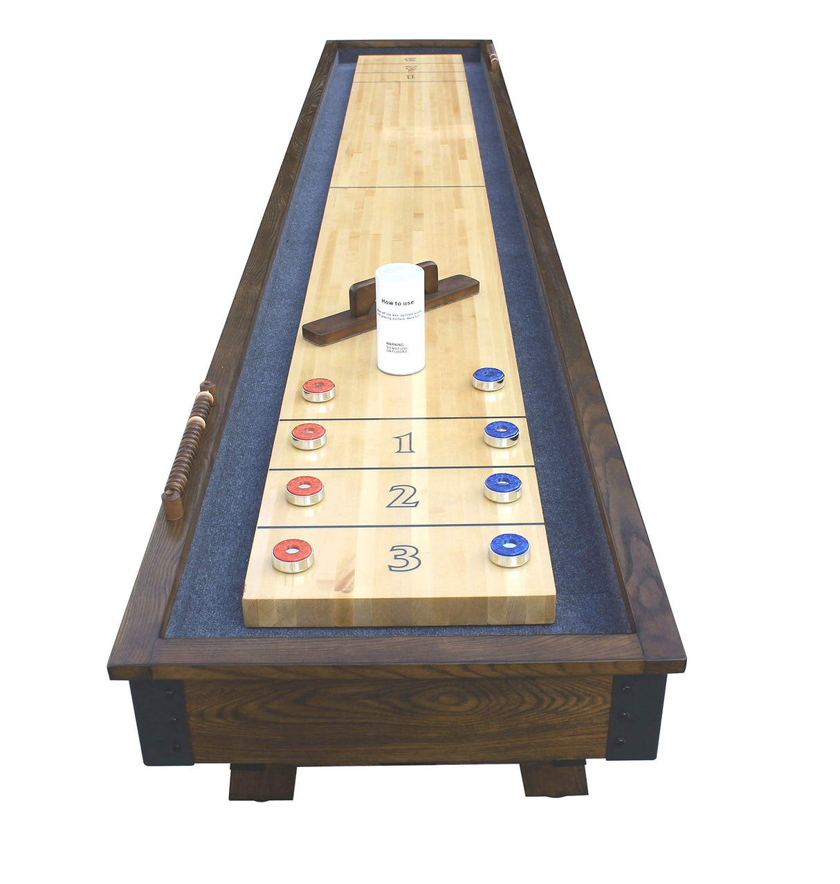 Hathaway Cheyenne 12' Shuffleboard Table, Rustic Oak (BG50354) Hathaway