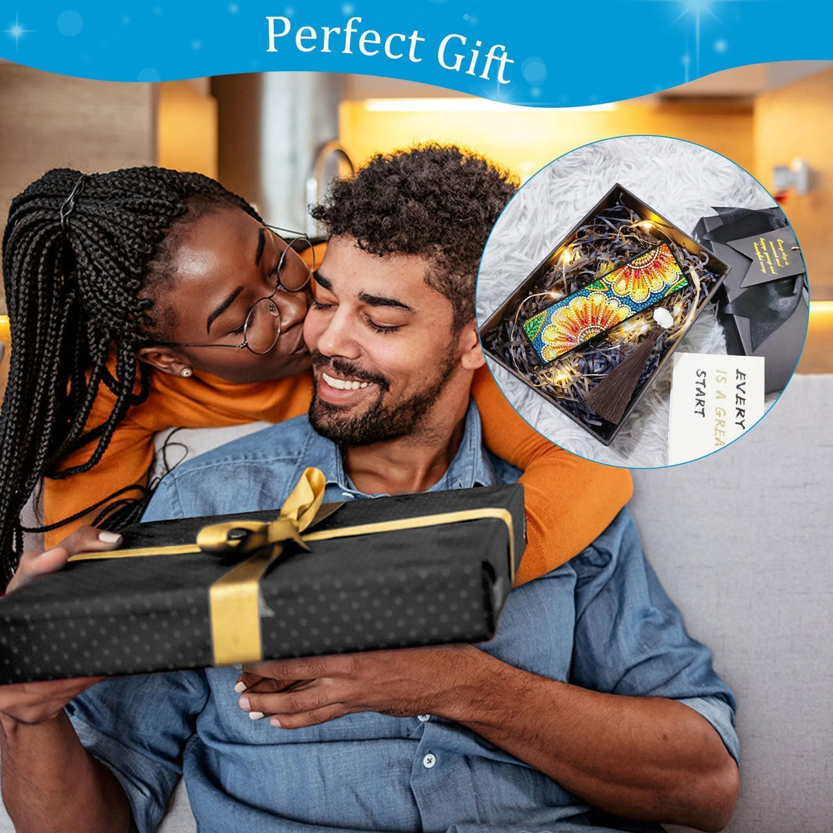 EEEKit 6 PCS Diamond Painting Bookmarks, DIY Art Bookmark Kit for Adults, Floral Tassel Leather Page Bookmark for Book Lovers, Christmas Gifts EEEKit