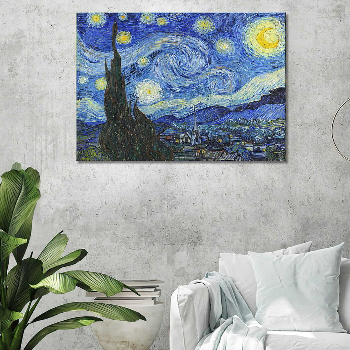 VeGuude Diamond Painting Kits for Adults, Van Gogh Starry Night Diamond Art for Beginner DIY Round 5D Paint with Diamonds Pictures Gem Full Drill Diamond Dots for Home Wall Decor Gifts 12x16inch VeGuude