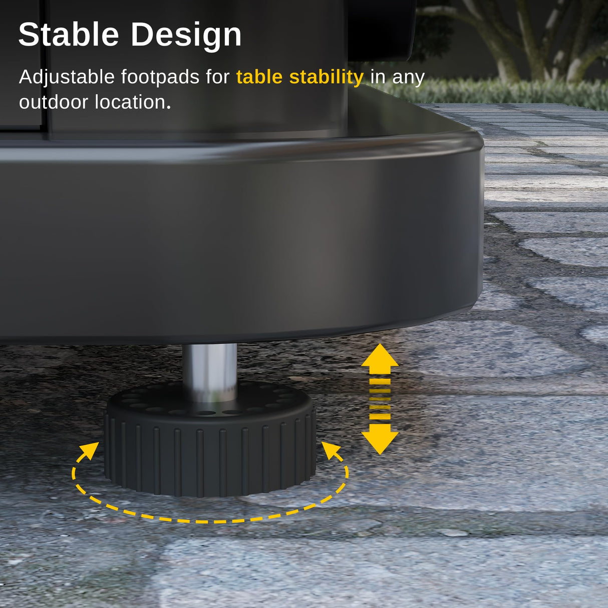 EAST OAK 28'' Propane Fire Pit Table, 50,000 BTU Steel Gas FirePit for Outdoor, Outside Patio Deck and Garden, CSA Certified Fire Table with Magnetic Lid, Cover-Storage Basket and Lava Rock , Black EAST OAK