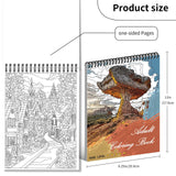 Kalysky Landscapes Adult Coloring Book Set of 3 – Complex Nature Landscapes & Iconic Architecture | Desert, Ocean Forests, Modern Wonders | Coloring Books for Adults Relaxation (8.25” x 11”) Kalysky