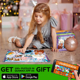 QUOKKA Puzzles for Toddlers 4-6 – 4 x 48 Pieces Jigsaw Puzzles for Kids Ages 3-5 – Learning Farm Animals for 2-4 – Jigsaw Game for Boy and Girl 3-5-7 Year Old QUOKKA