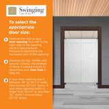 Swinging Cafe Doors Unprimed Barn Doors, 3/4" Thick Saloon Door Swing, British Brace, Satin Chrome Finish, Unfinished Solid Door with Strong Door Joints, Pre-Sanded Wood Door, (36"x42") Swinging Cafe Doors