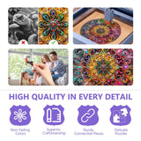 Wooden Puzzles for Adults - Mandala Wooden Puzzle, Unique Dreamland Wooden Jigsaw Puzzles for Adults, Wood Puzzles Adult, Perfect for Birthday Gift, Family Puzzles, Royal Size 600 Piece 17.3 x 17.3in Pijesaksa