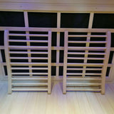 Xmatch Sauna Backrest Infrared Natural Wooden Hemlock, S-Shape Support, 17"(W) x 20.5"(H) Xmatch